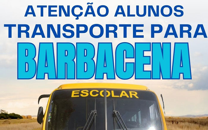 Cadastramento para Transporte de Alunos!