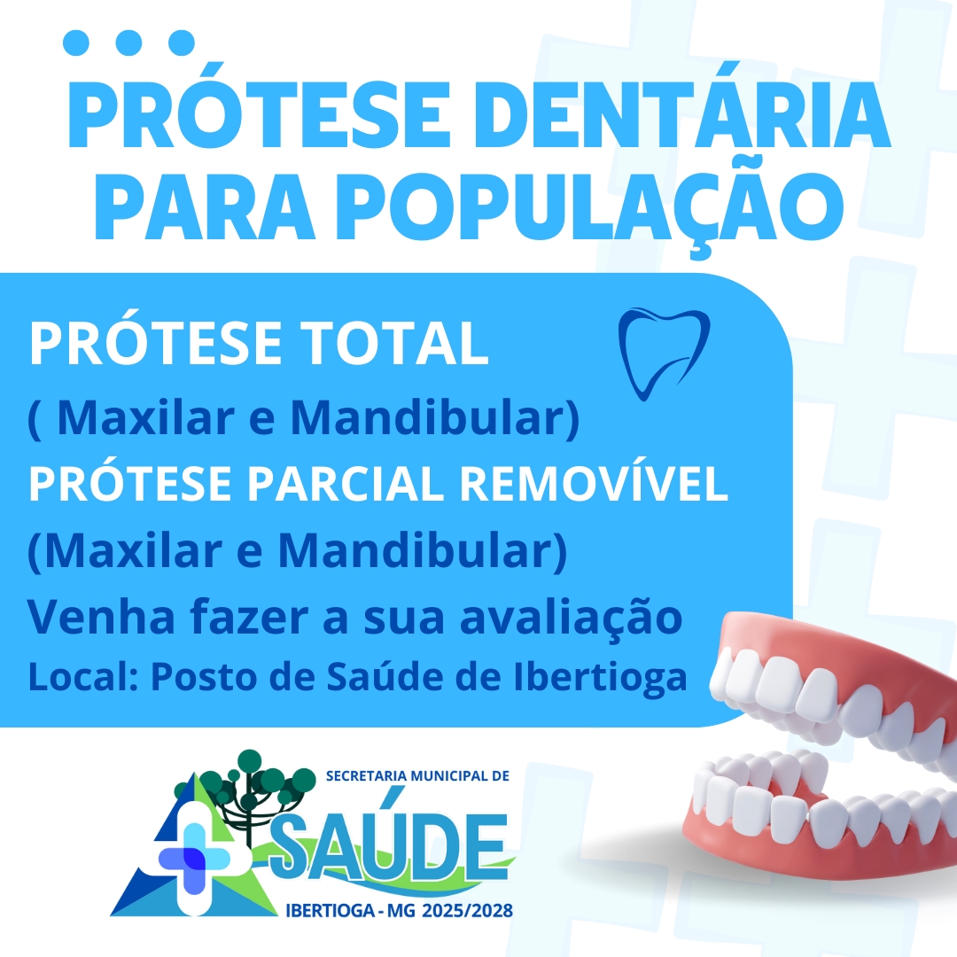 Se você precisa de prótese, procure a unidade de saúde para informações sobre avaliação e acesso ao atendimento. Seu bem-estar é prioridade!