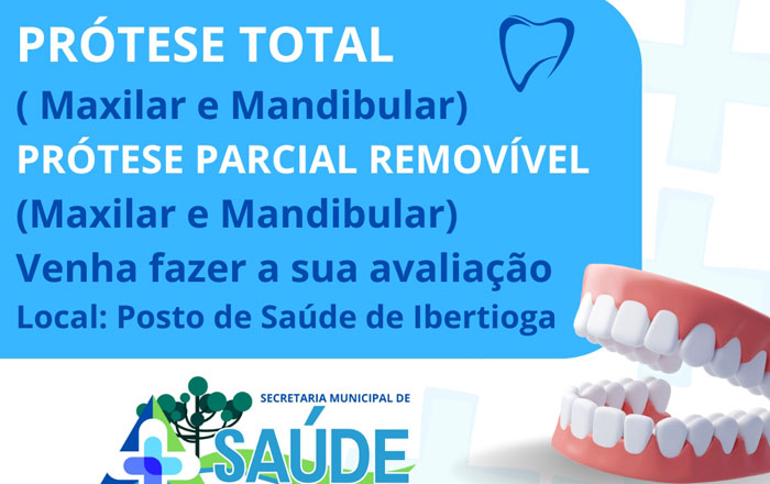 Se você precisa de prótese, procure a unidade de saúde para informações sobre avaliação e acesso ao atendimento. Seu bem-estar é prioridade!